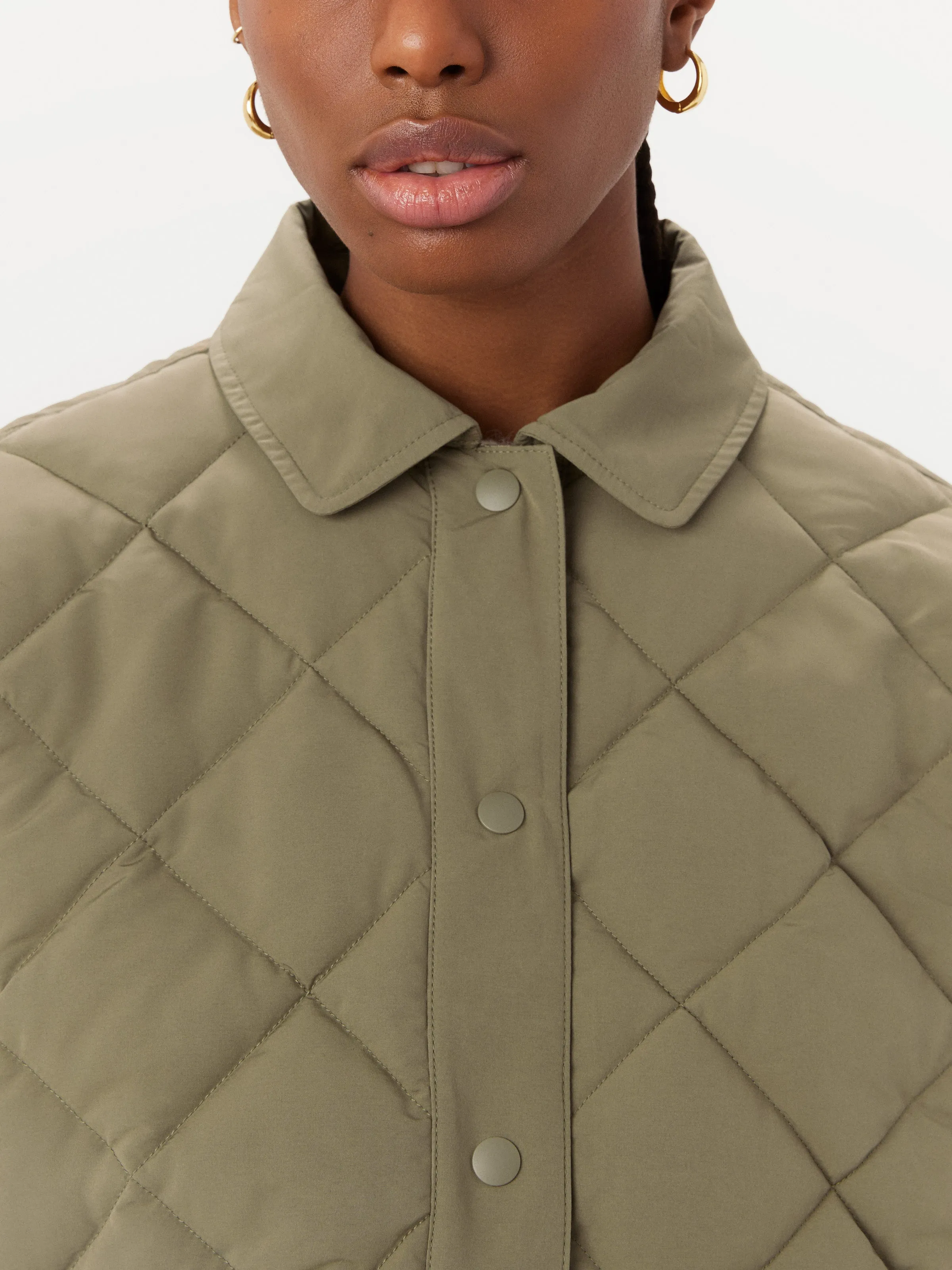 The Skyline Loose Overshirt in Khaki