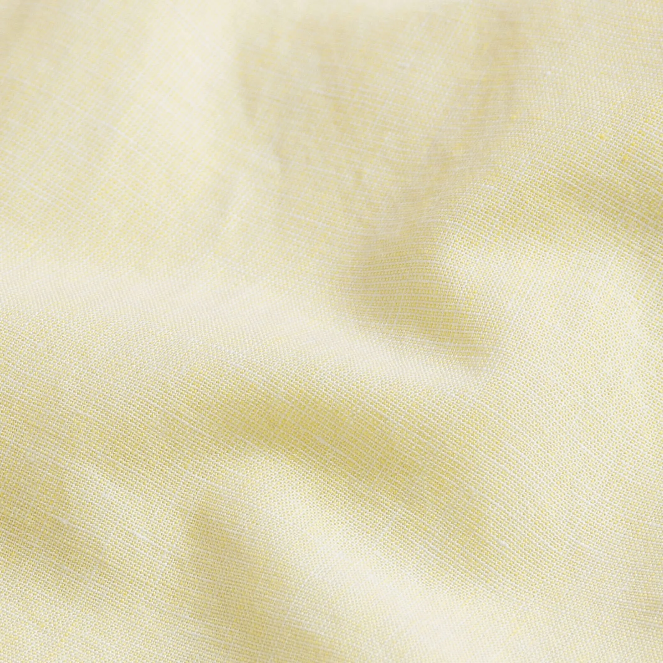 The Yellow Short Sleeve Barretto Cotton Linen Custom Shirt