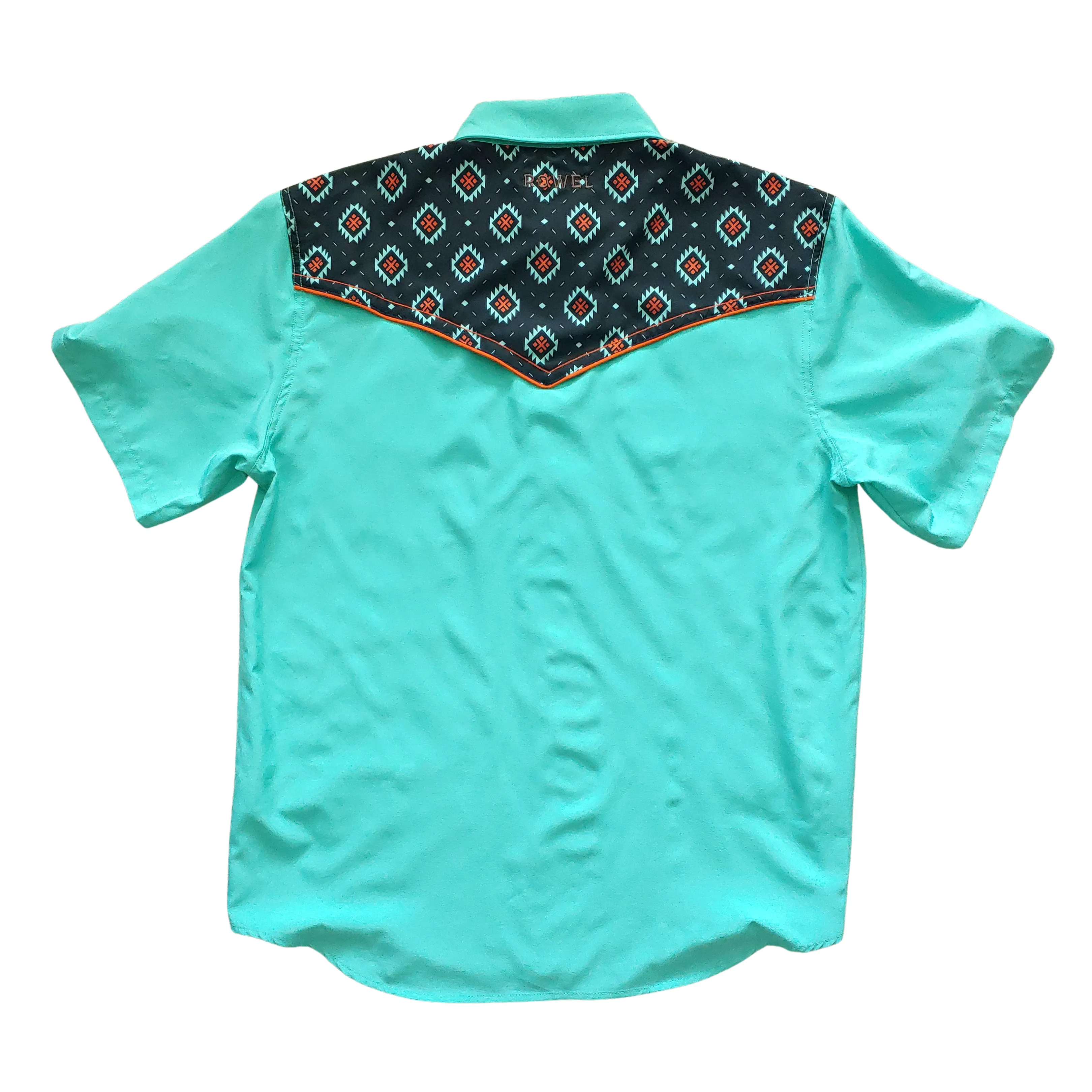 Turquoise / Western Jewel Short Sleeve Performance Western Shirt