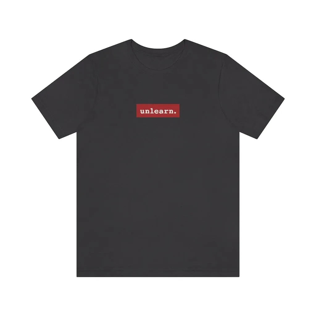 unlearn Red Box Logo - Relaxed Fit T-shirt