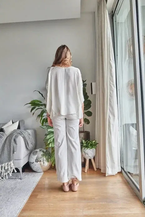 White Embroidered Shirt