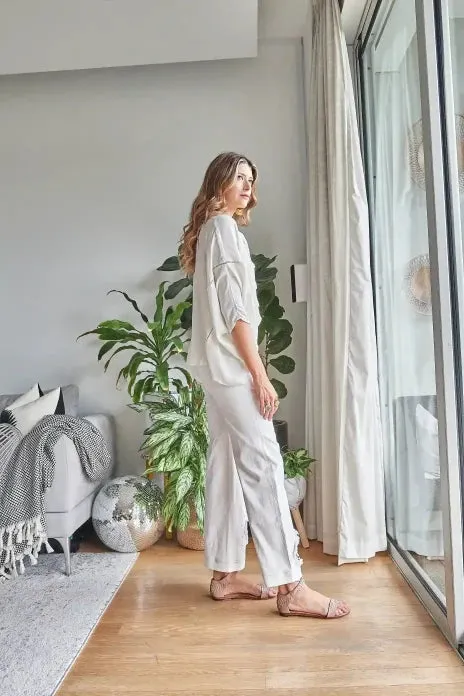 White Embroidered Shirt